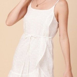 FAVLUX White Eyelet Dress